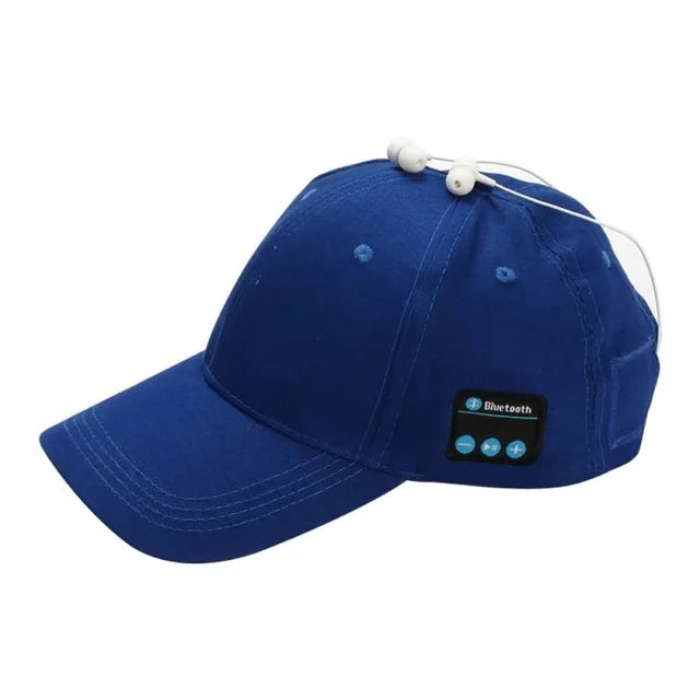 Bluetooth 5.0 Headphone Baseball Cap - Wireless Stereo Earphones with Mic for Outdoor Use