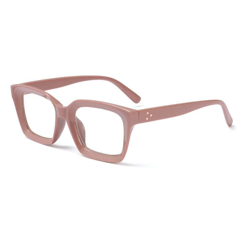 Fashion Square Reading Glasses for Men & Women – Large Frame High-Definition Presbyopia Eyewear, Diopter +1.0 to +4.0