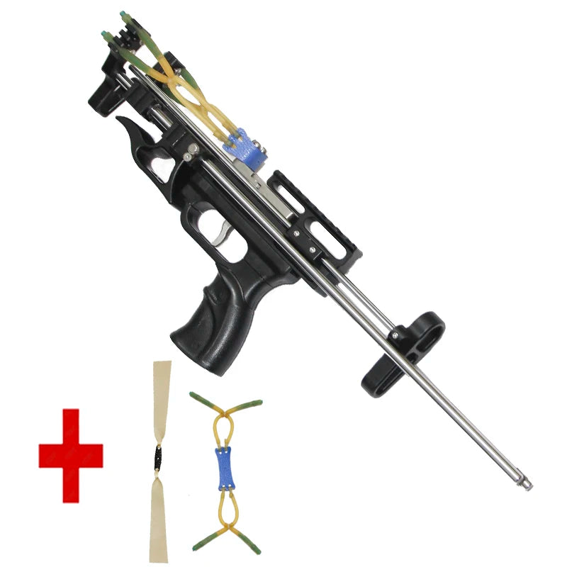 Wolf King Powerful Slingshot Rifle – Mechanical Hunting Catapult, Portable Outdoor Distance Shooting Toy for Precision Use