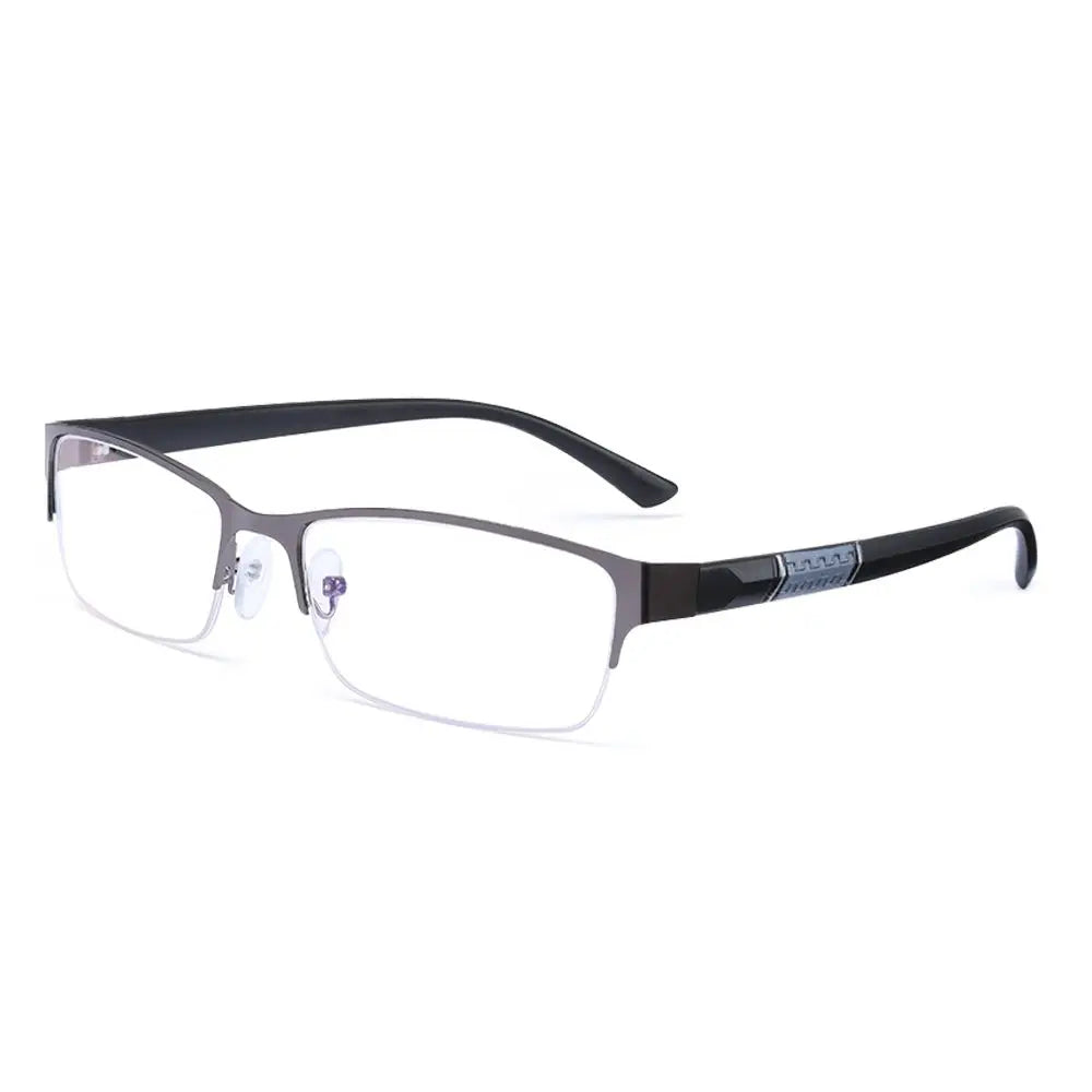 Metal Anti-Blue Light Reading Glasses – Farsighted Eyewear for Men, Business Style with Diopters +0.0 to +4.0