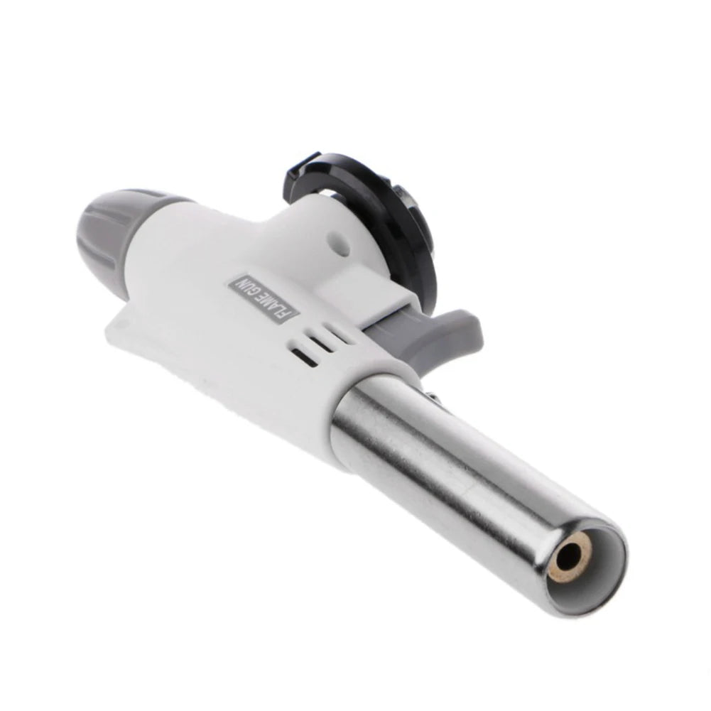Welding Gas Torch Flame Gun - Butane Auto-Ignition Burner for Soldering, Cooking, Heating, Blowtorch Lighter