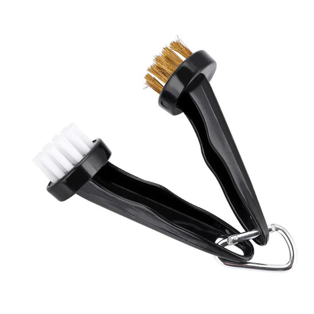 GLOOF Portable Golf Club Brush Kit – Round Head Cleaner for Irons, Putters & Shoe Cleats