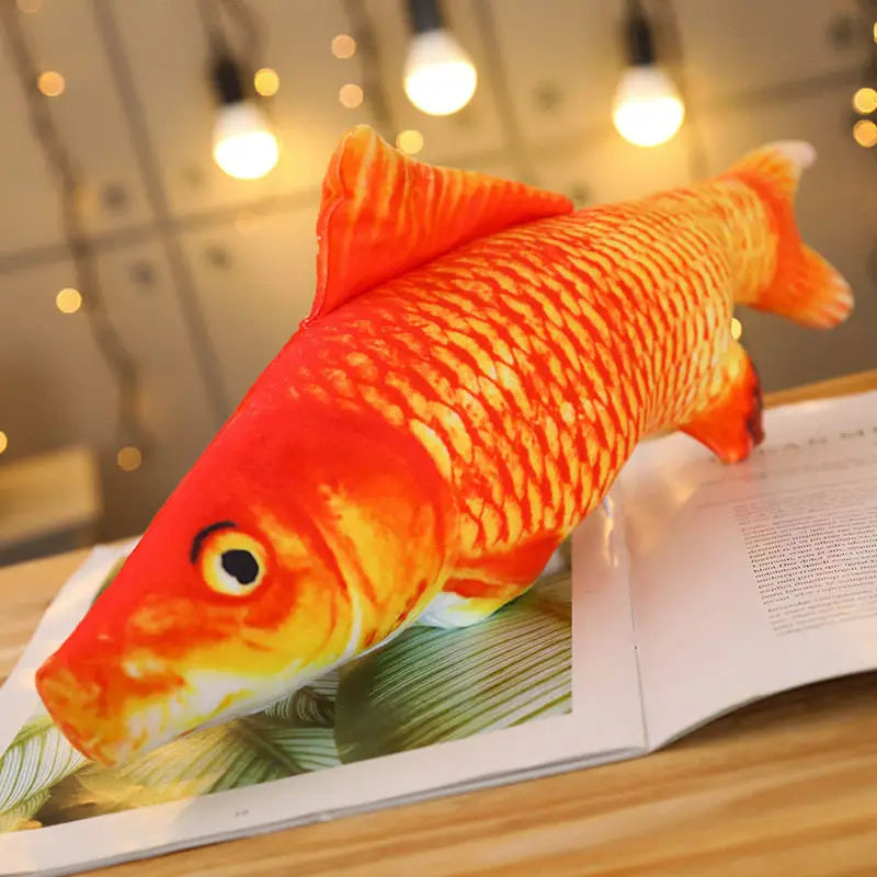 Creative Plush Fish Pillow Toy - Soft Simulation Carp Plush for Cats, Kids & Fun Gifts