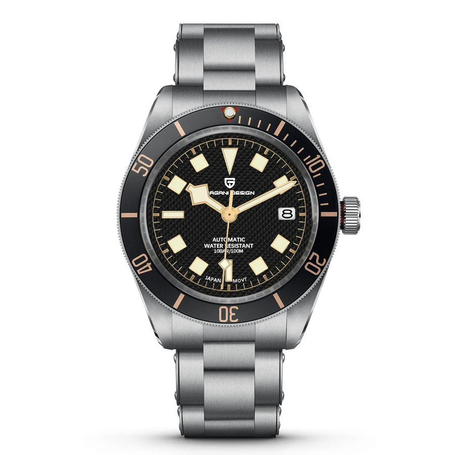 PAGANI DESIGN 2025 BB58 Men's Watch – Retro Automatic NH35A Mechanical, Luxury 100M Waterproof Wristwatch