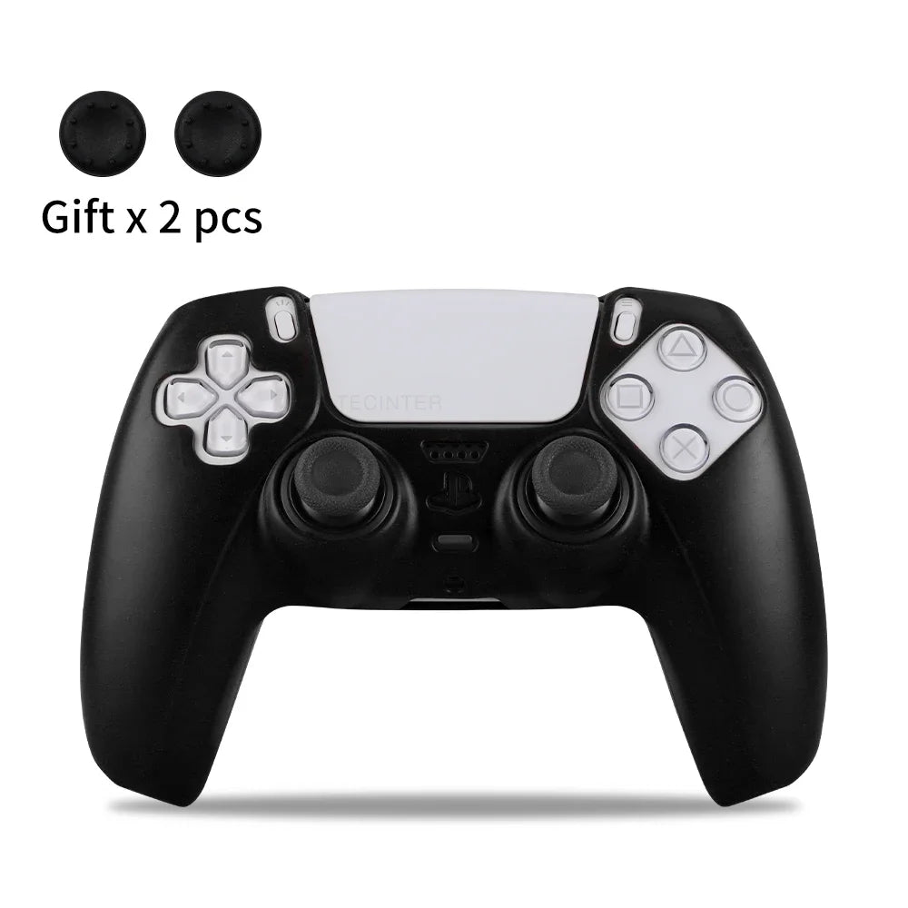Protective Silicone Cover for PS5 Controller – Anti-Slip Skin Case with Thumb Grips for PS5 Slim Gamepad