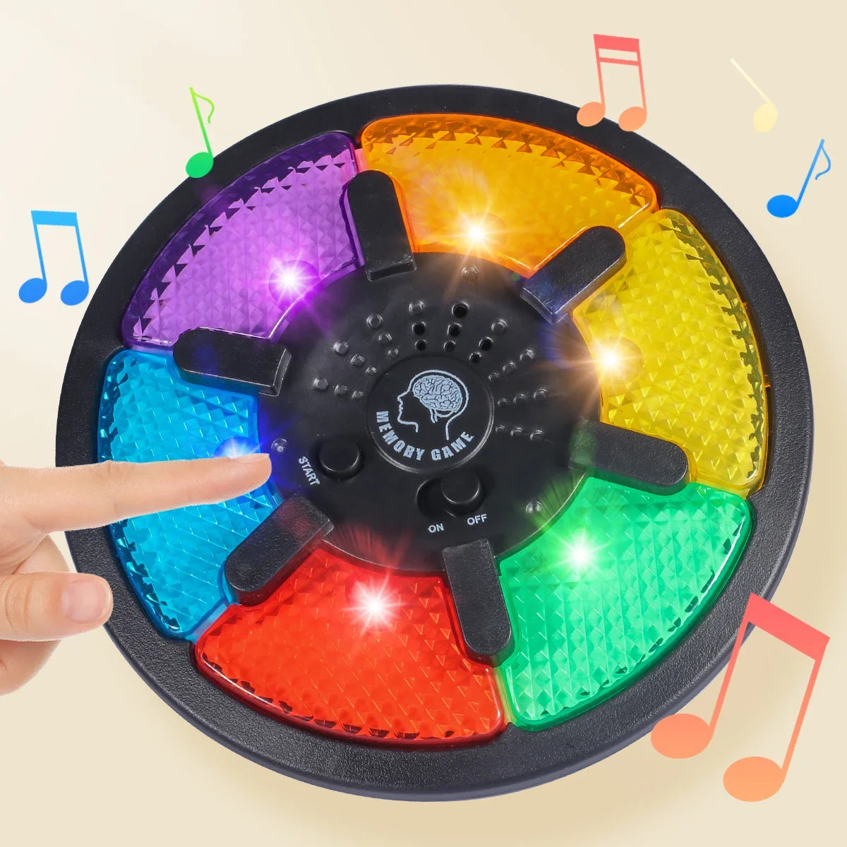 Handheld Electronic Memory Game – Light & Sound Puzzle Toy for Creative Interactive Play and Memory Training