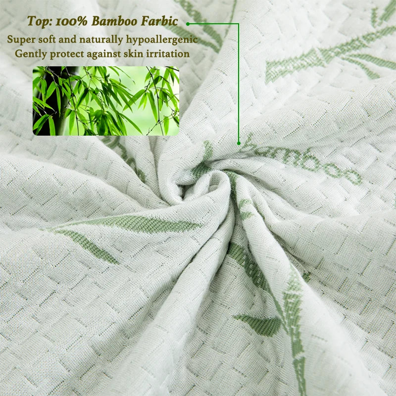 Waterproof Bamboo Mattress Cover β Cooling & Breathable Fitted Sheet, 6β14in Deep Pocket, No Pillowcase