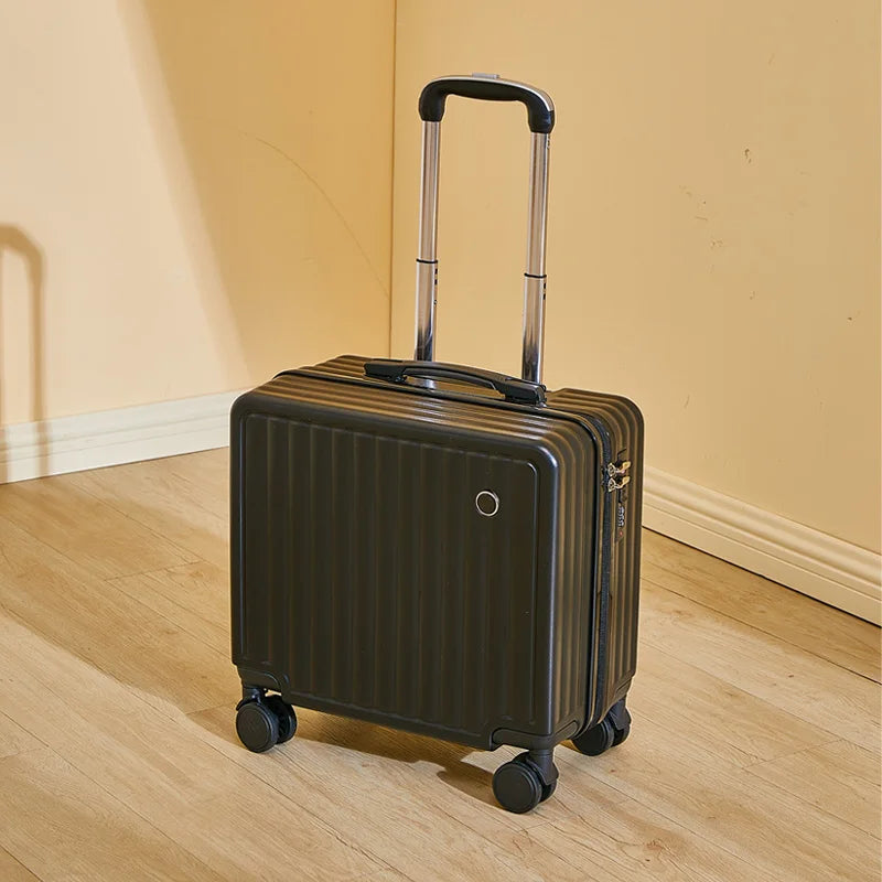 18" Cute Travel Luggage – Lightweight Airline Suitcase with Password Lock and Silent Universal Wheels