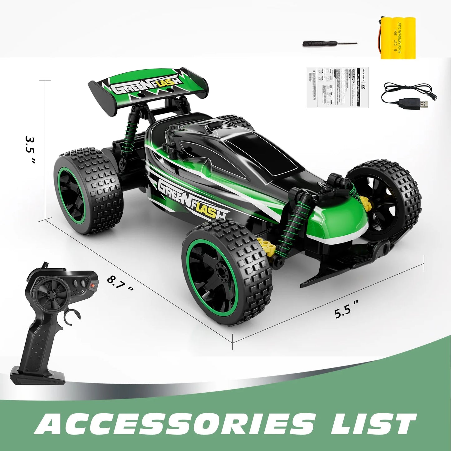 Sinovan 1:18 RC High-Speed Car – 20km/h Remote Control Drift Toy for Kids