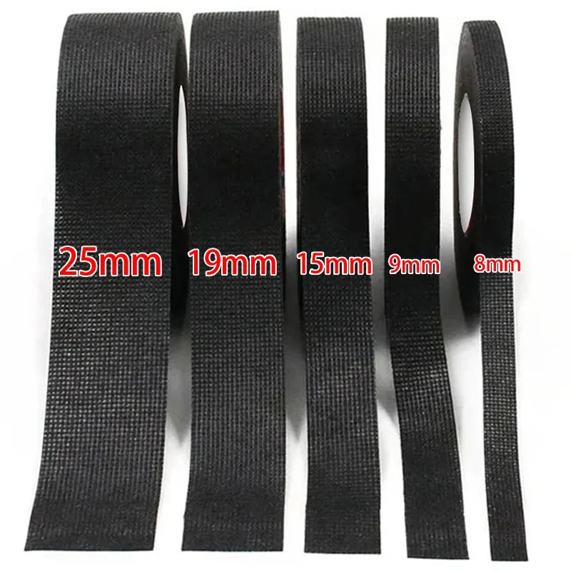 Heat-Resistant Electrical Tape β Waterproof Fabric Cloth Wrap for Auto Wiring, Cable Organizer & Harness Insulation