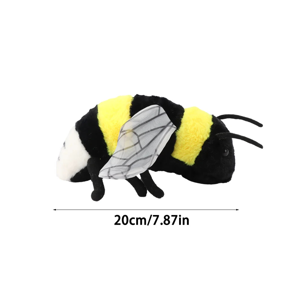 Lifelike Bee Plush Toy β Soft Stuffed Honeybee for Kids, Insect Lovers & Home Decoration (2 Sizes)
