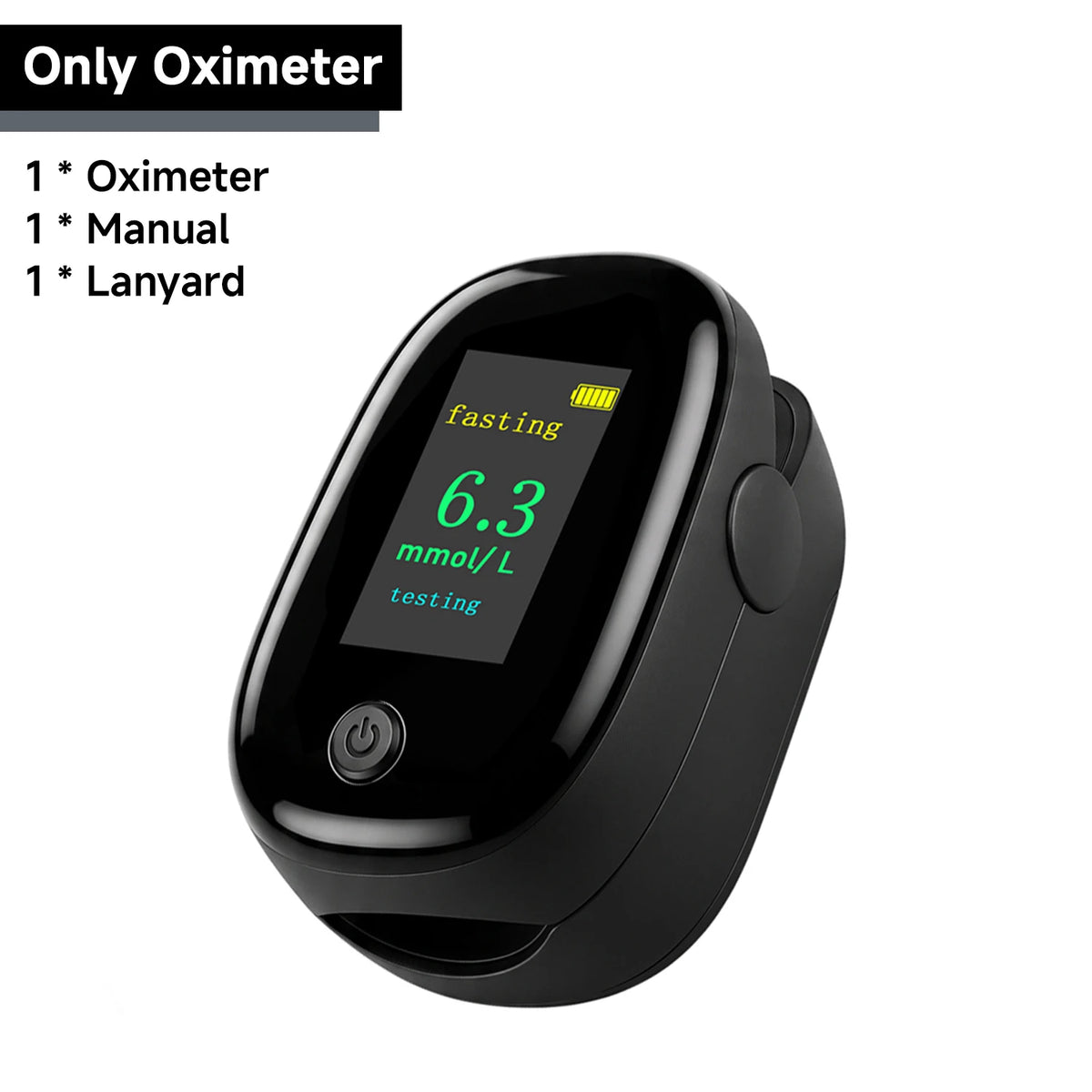 Non-Contact Infrared Thermometer or 2-in-1 Glucometer and Oximeter - Digital Body Temperature, Blood Glucose and Blood Oxygen Monitoring Devices