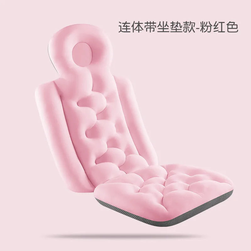 Adult Full Body Bath Pillow – Spa Bathtub Cushion with Neck & Back Support, Anti-Slip Relaxing Headrest