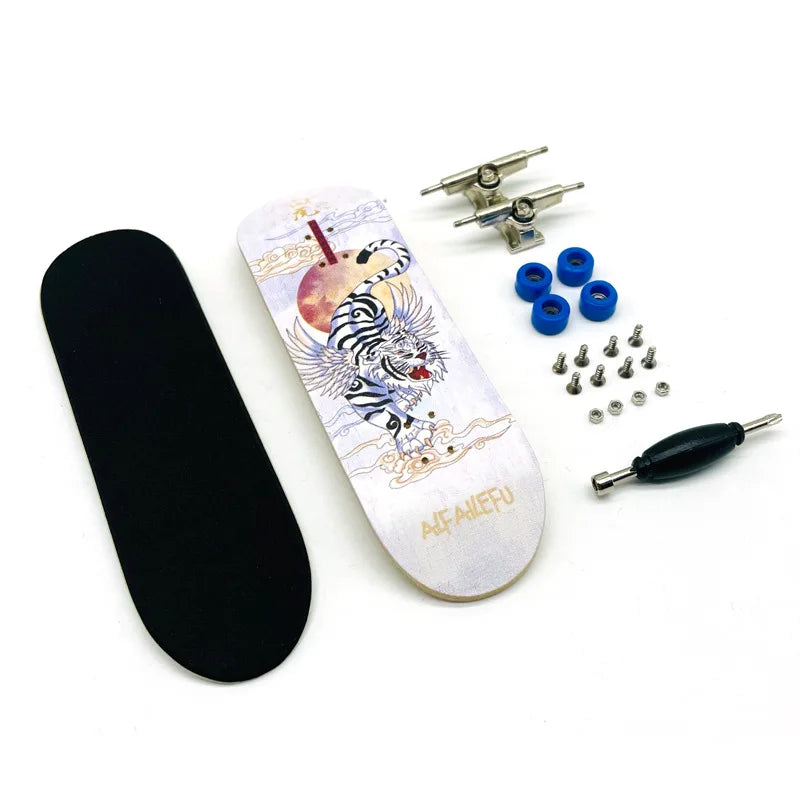 Creative Mini Finger Skateboard β Colorful Maple Fingerboard with Double Rocker, Sport Bearings & Palm Slide Board