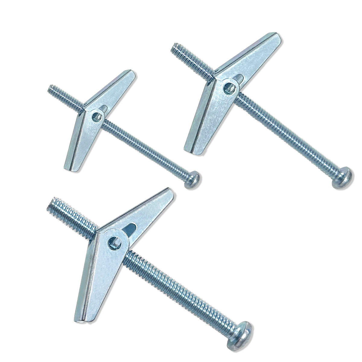 5-Piece Toggle Bolt & Wing Nut Set — Heavy-Duty Drywall Hanging Hardware 1/8", 3/16", 1/4"