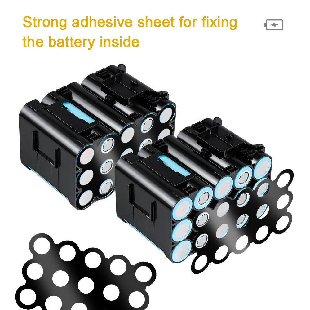 DCB200 9.0Ah Battery Case for DEWALT 18V 20V DIY, DCB184 Shell Box with BMS PCB Board, Charging Protection, LED Digital Indicator