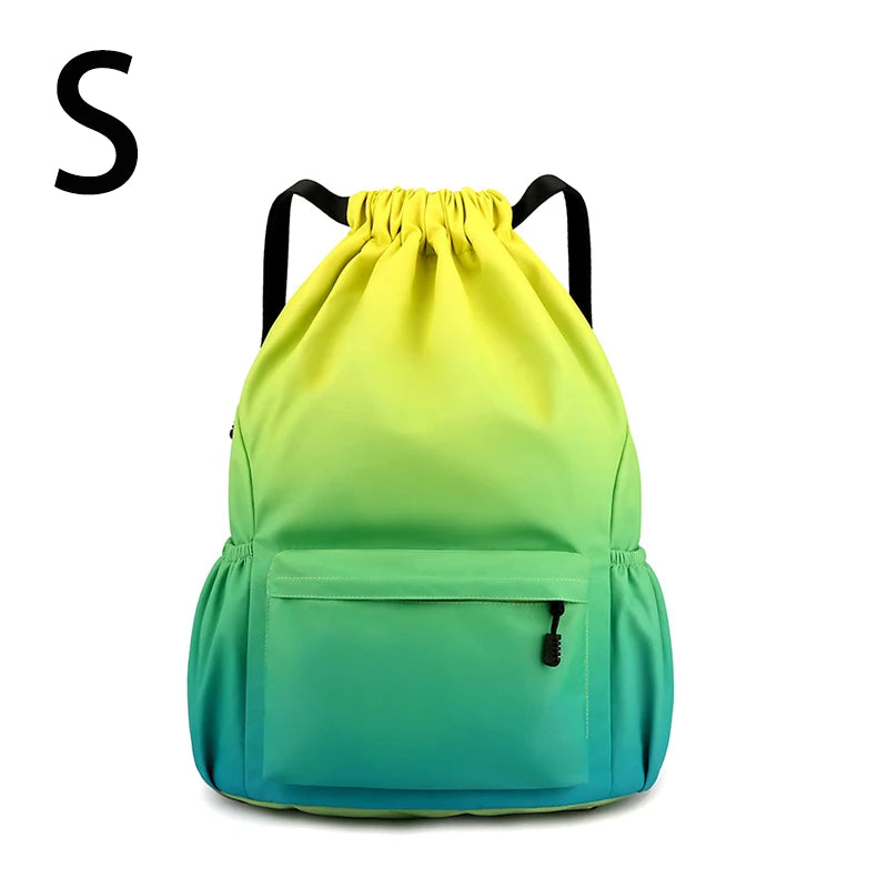 Bundle Pocket Waterproof Nylon Backpack — Portable Sports Bag for Outdoor, Camping, Swimming, Fitness, and School Use
