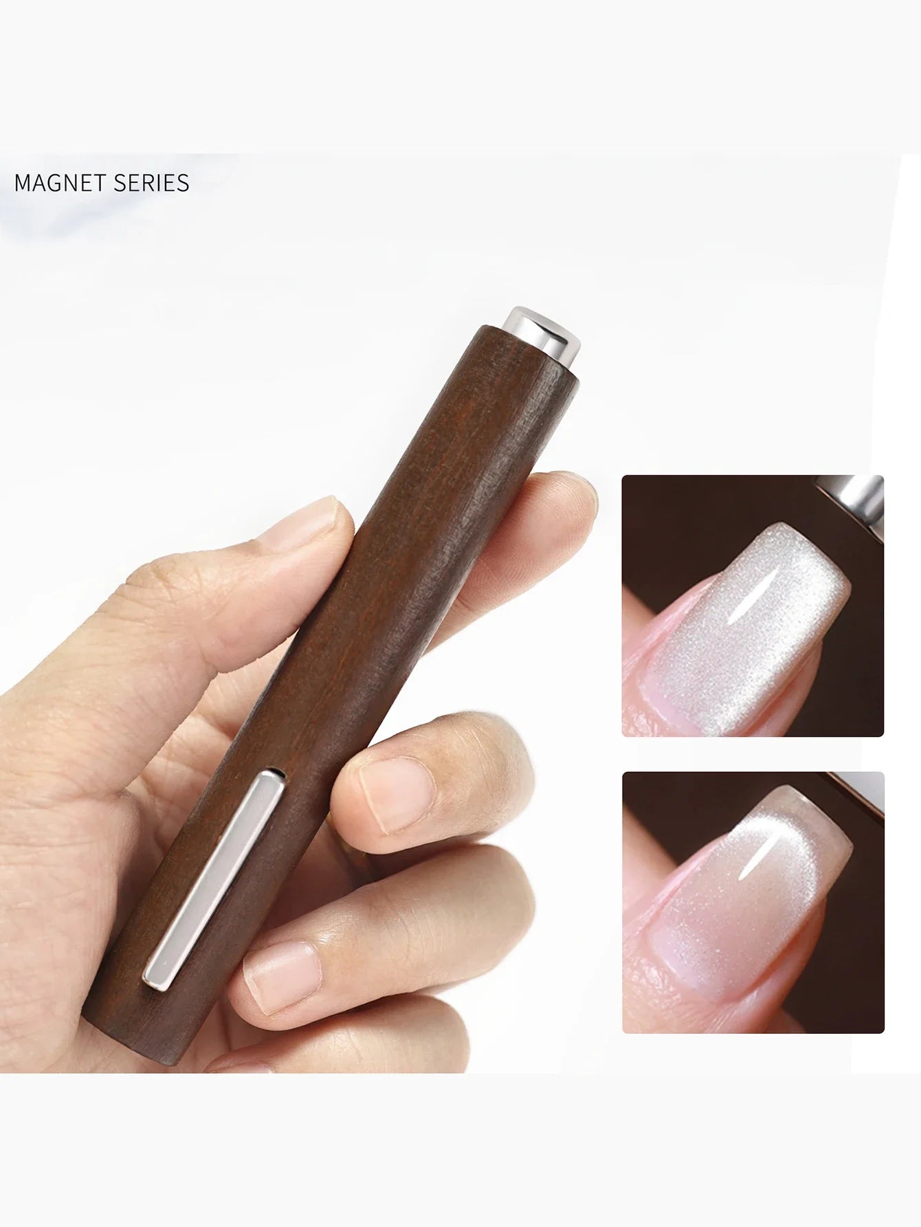 3 in 1 Multi-Function Cat Eye Magnet for Nail Art - Strong Thick Cylindrical Magnetic Tool for Designs