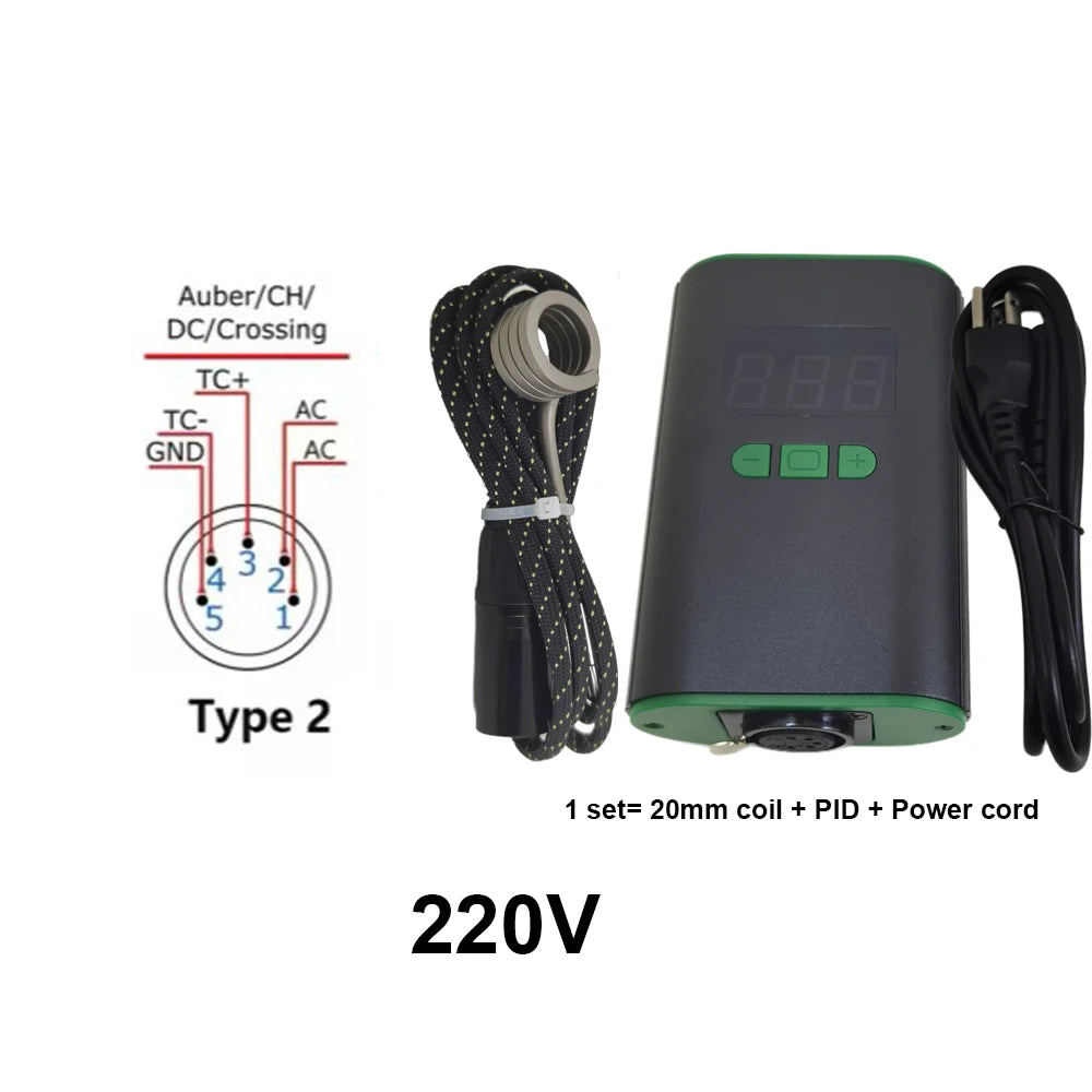 Electronic Nail PID Temperature Controller β Portable Heating Coil Control Box