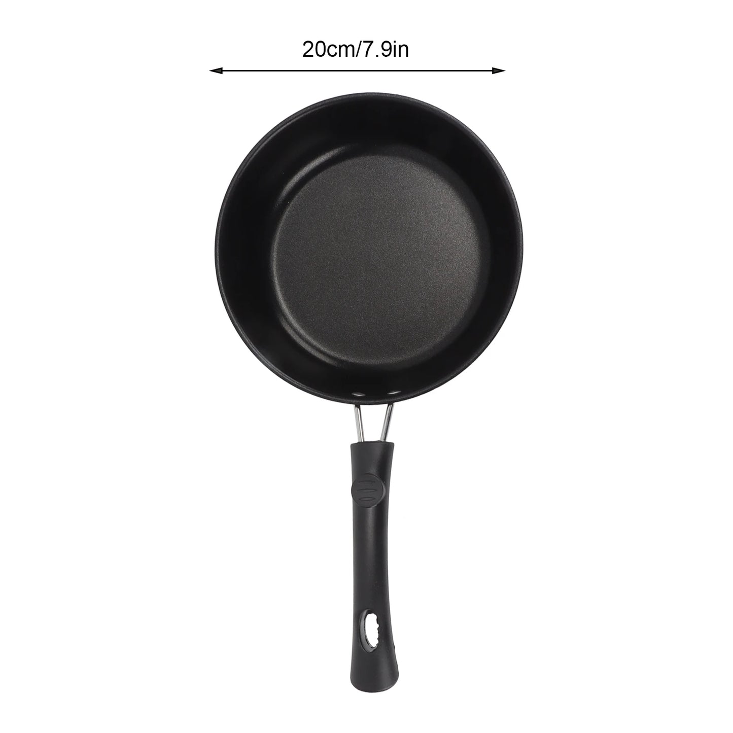 12–20cm Mini Non-Stick Frying Pan – Thickened Stainless Steel Skillet for Gas & Induction Cooking