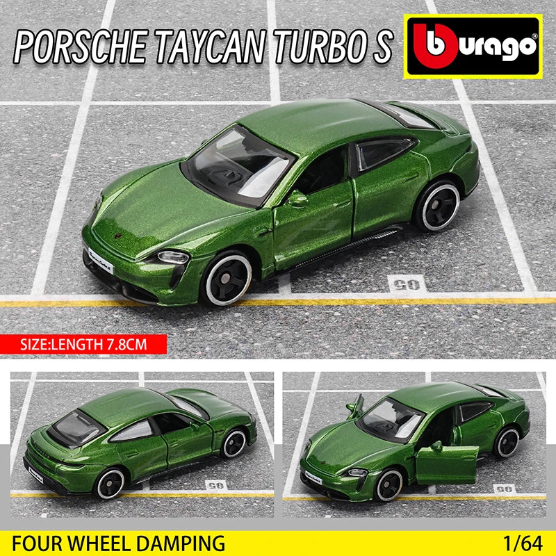 Bburago 1:64 Car Model Collection — Golf GT 2017, Mustang Shelby GT500, Ferrari, Benz & Volkswagen, Kids Xmas Gift Toys for Boys