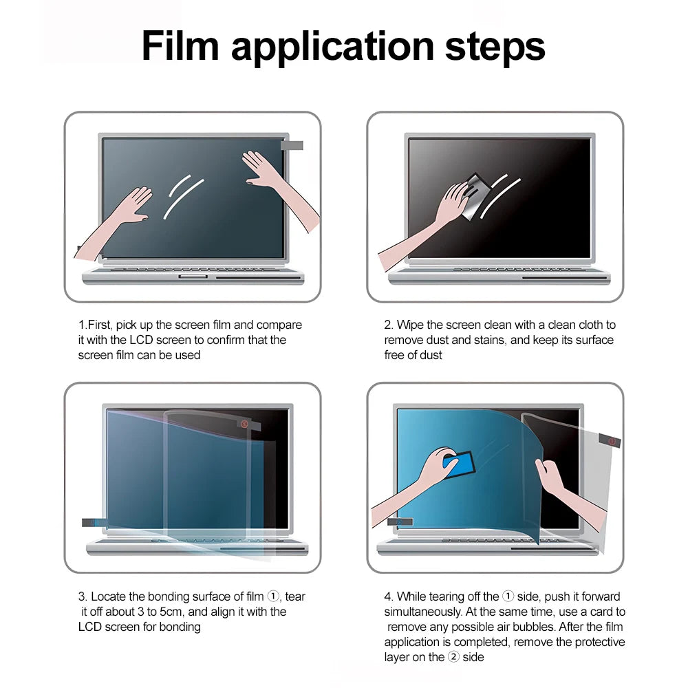 2PCS Anti-Blue Light MacBook Screen Protector - Matte Display Film for MacBook Air & Pro M1–M4 Models