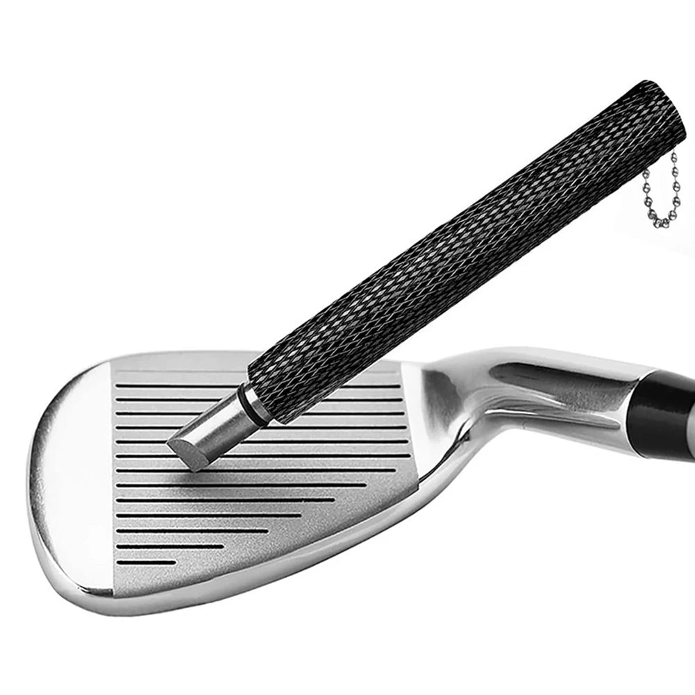 Golf Club Groove Sharpener – Stainless Steel Re-Grooving & Cleaning Tool for Wedges and Irons, U/V-Grooves