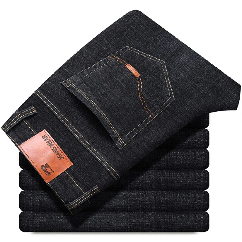 Men's Slim Fit Business Casual Denim Trousers β Comfortable Stretch Pants, Light Luxury Fashion for Men