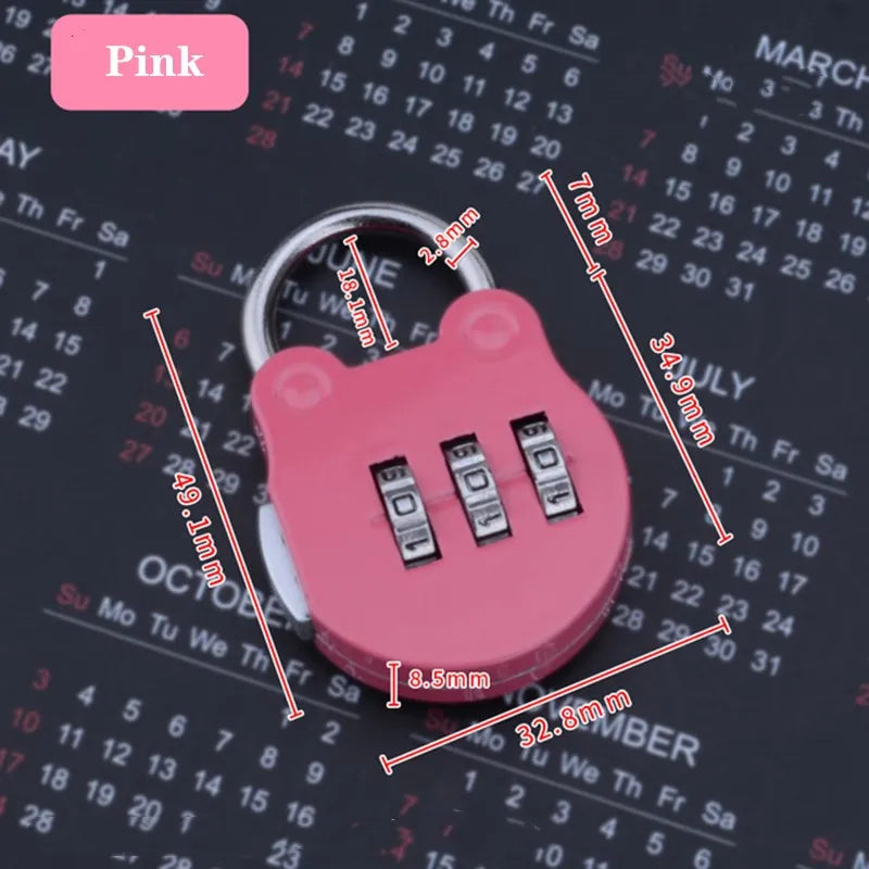 KK&FING 3-Digit Combination Padlock – Luggage, Gym Locker, and Drawer Safe Lock for Travel and Security