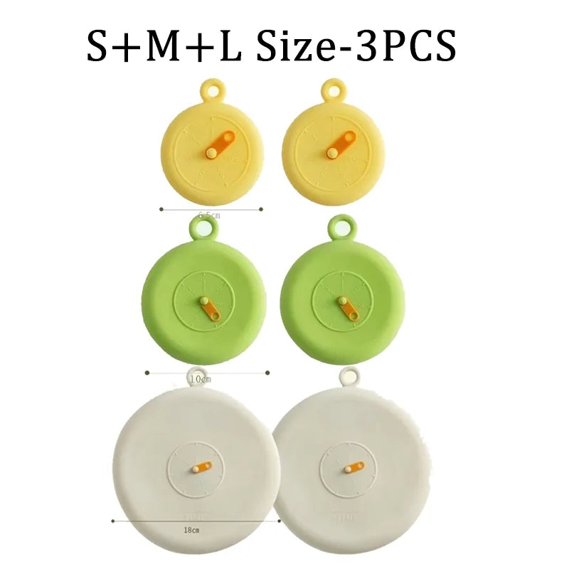 Reusable Silicone Stretch Lids – Self-Sealing Universal Covers for Bowls, Pots & Pans