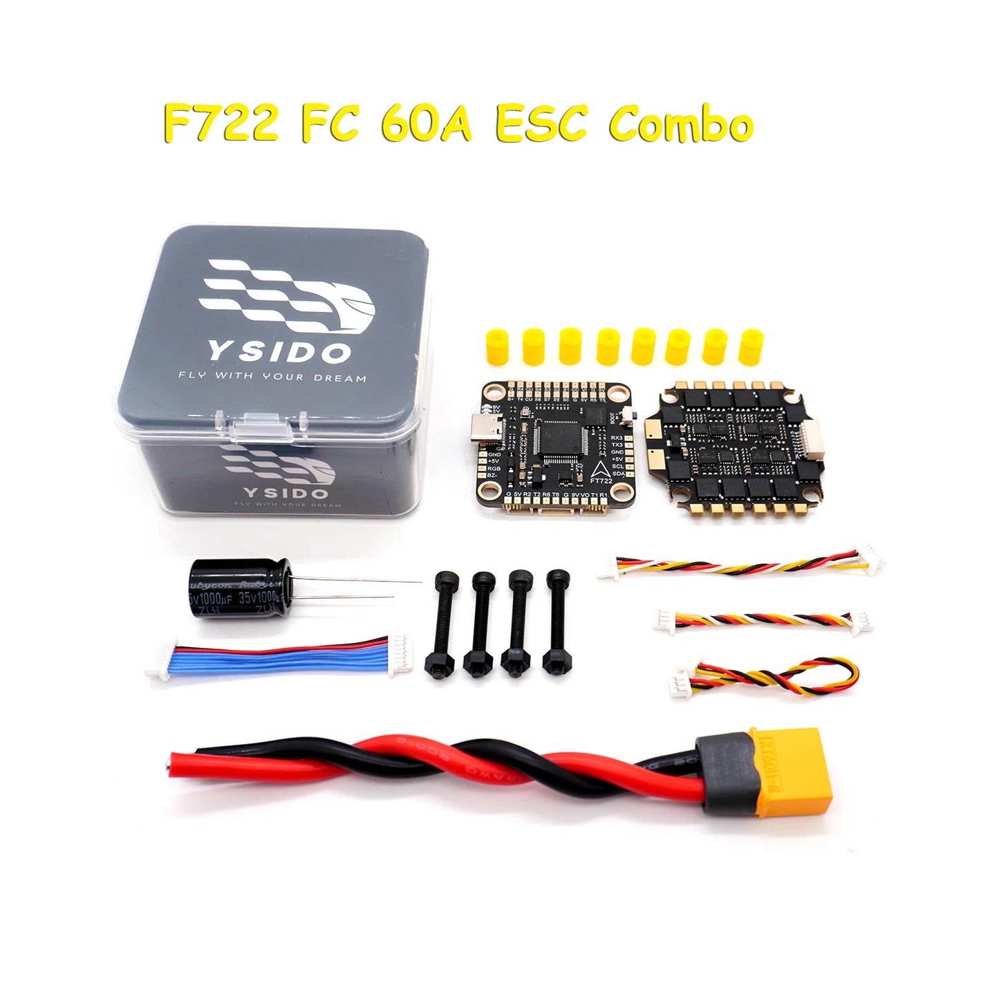 F405 V3 & F722 Flight Controller Stack — BLS 4-in-1 60A/80A ESC 2-6S LiPo for FPV Racing Drone Quadcopter