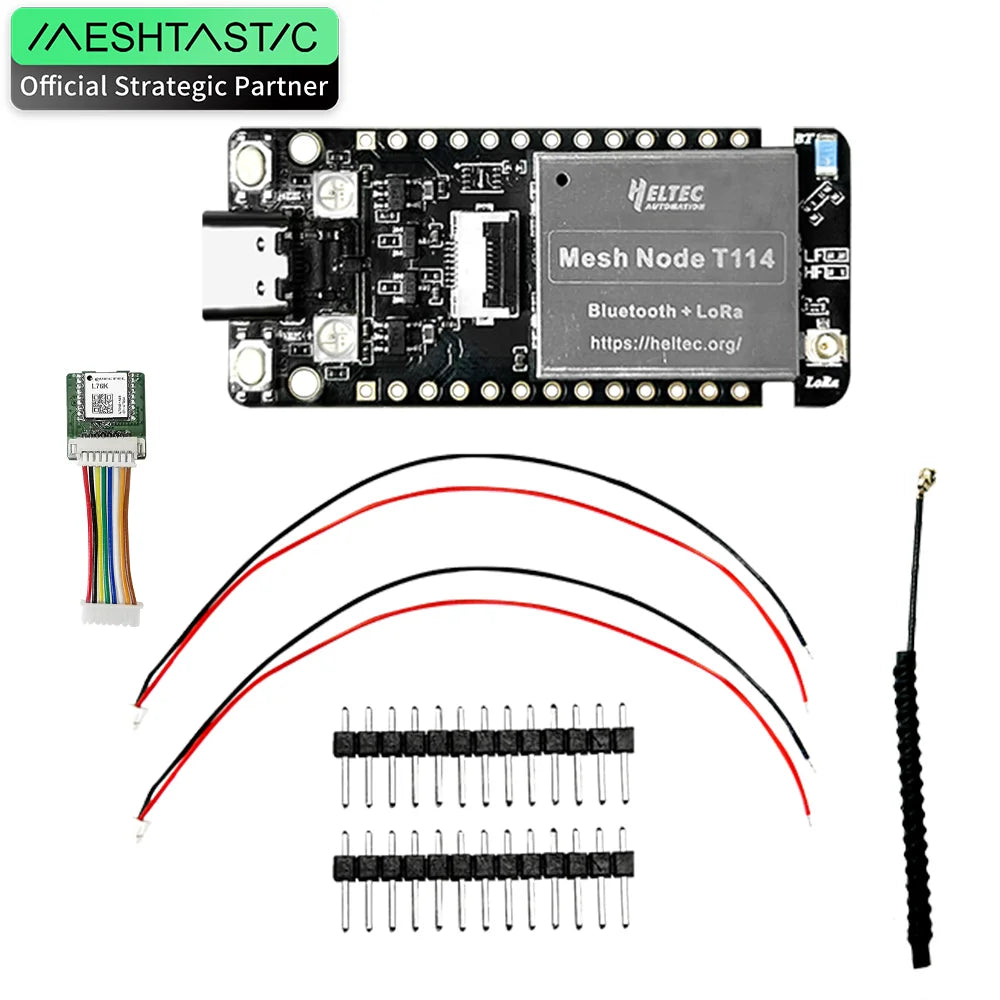 Heltec Meshtastic T114 V2 Tracker – Nordic nRF52840 SX1262 LoRaWAN Dev Board with 1.14" TFT Display, Low Power BLE