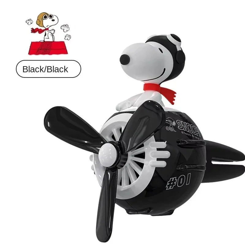 Snoopy Flying Propeller Pilot Car Air Freshener – Anime Figure Aromatherapy Diffuser & Car Decor Gift