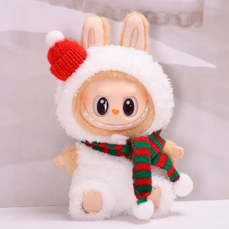 New Hot 2.0 Labubu Doll Outfit β Have A Seat Series Macaron The Monsters Vinyl Doll Clothes & Cap Accessories