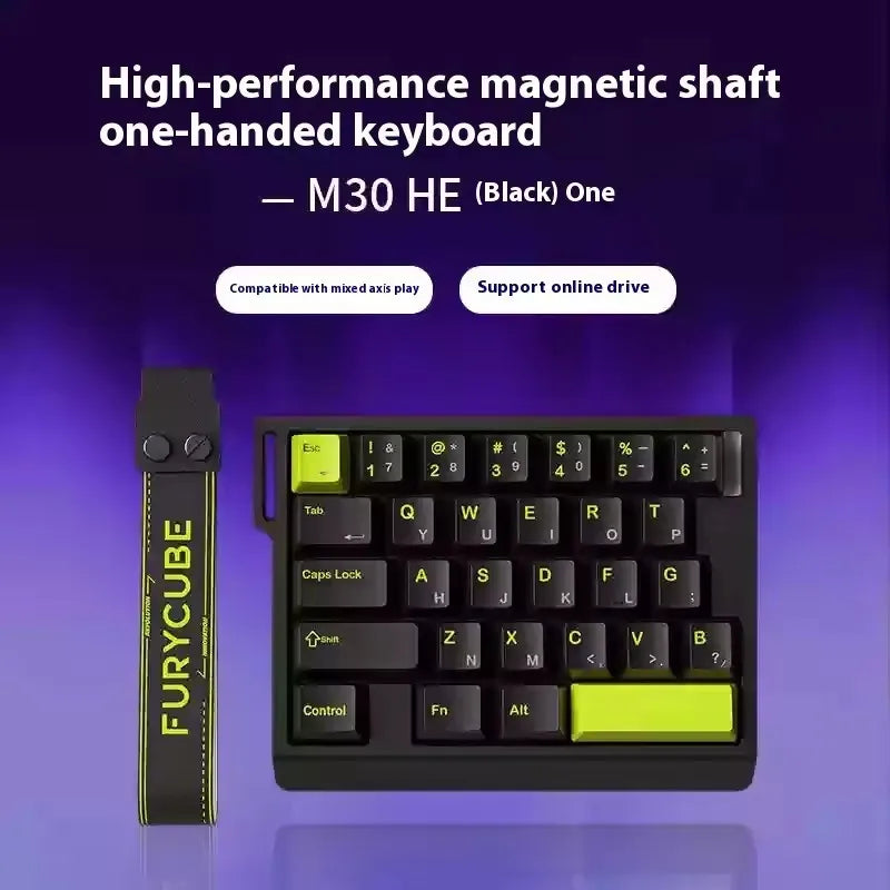 FURYCUBE M30HE Mechanical Gaming Keyboard - Magnetic Switch, 8K Polling, 0.1ms Rapid Trigger, RGB & Hot-Swap Design