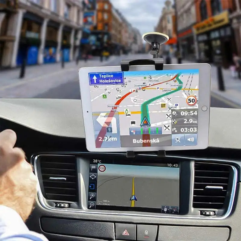 Windshield Car Tablet Stand β Suction Cup Long Arm Holder for iPad 11/12.9 Pro, Air & Mini