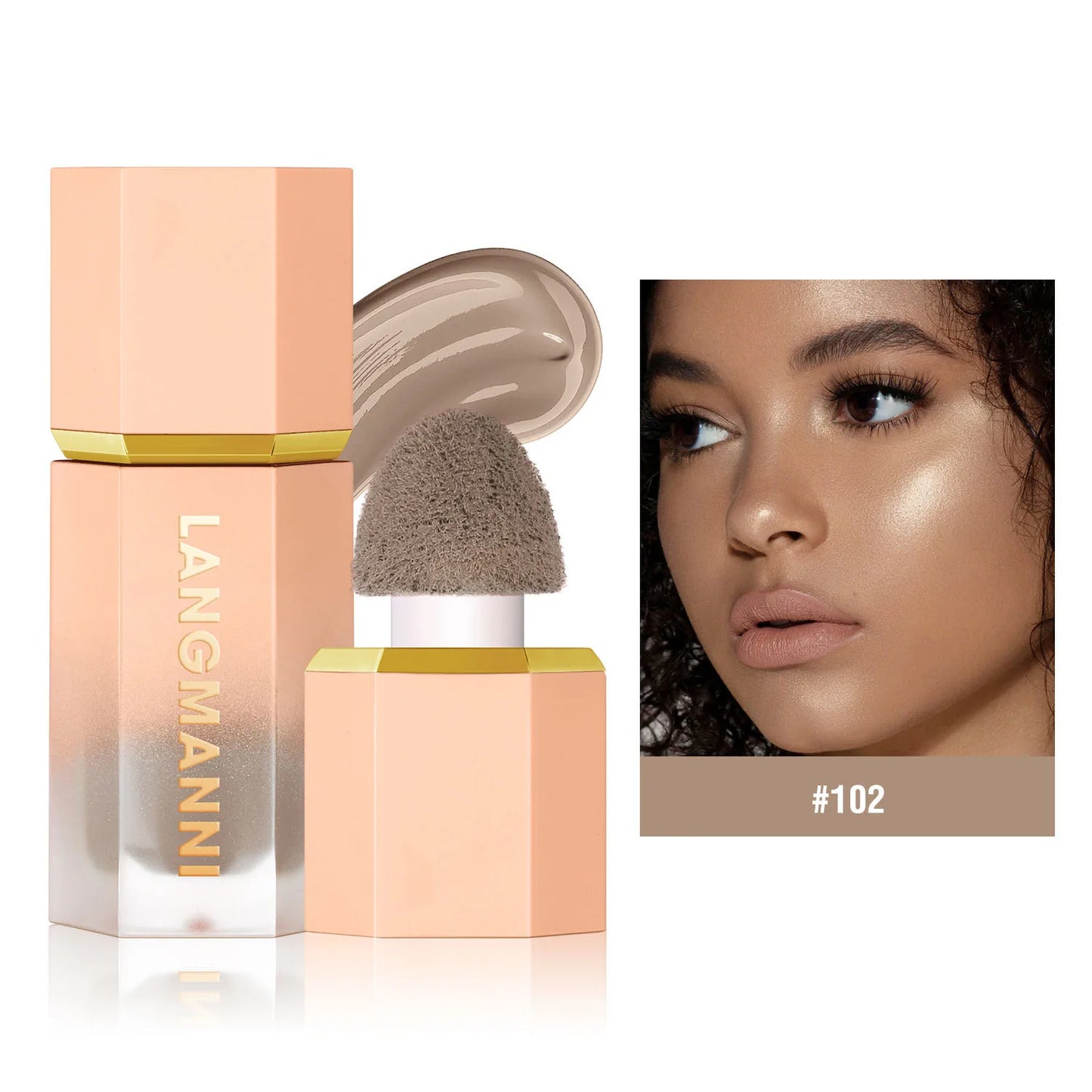 Three-Color Liquid Contouring Cream - Enhance Facial Contour for a Sculpted Look