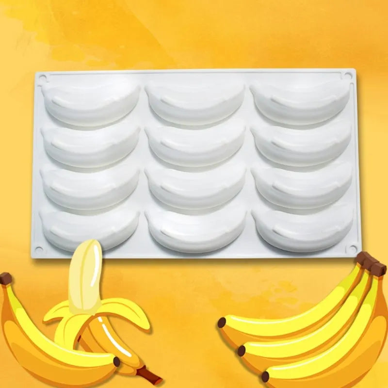 3D Fruit Shape Silicone Cake Mold — French Dessert Baking Tools for Brownies, Mousse & Pastry Decoration