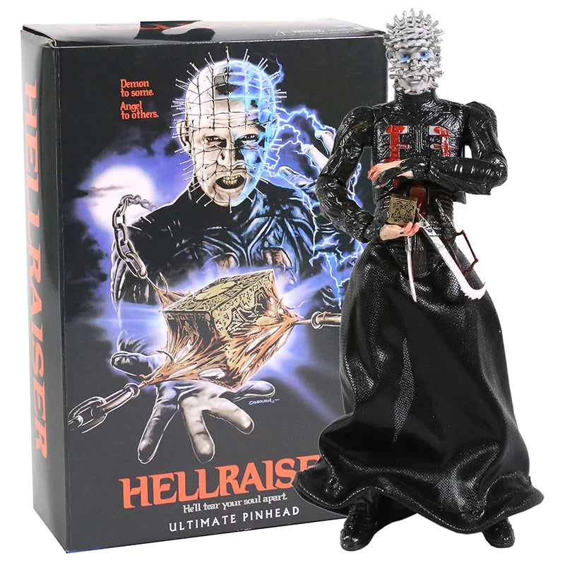 NECA Hellraiser Pinhead 7” Ultimate Action Figure – Horror Collectible Movie Figure Statue Toy