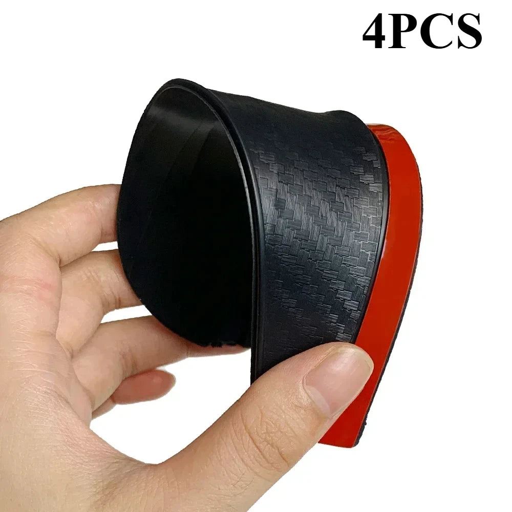 2/4PCS Carbon Fiber Rearview Mirror Rain Shield - Flexible Side Mirror Rain Cover & Protector for Cars