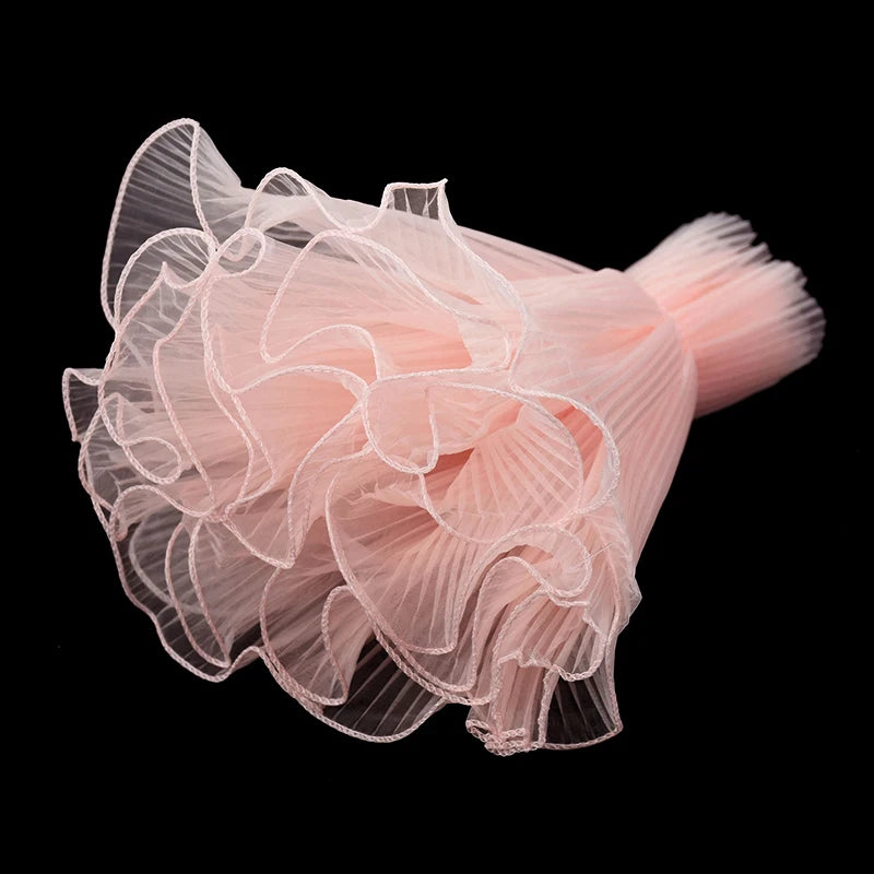 Tulip & Rose Pearl Mesh Tulle Roll — Flower Bouquet, Bobo Balloon, Birthday, Wedding & Anniversary Gift Wrapping
