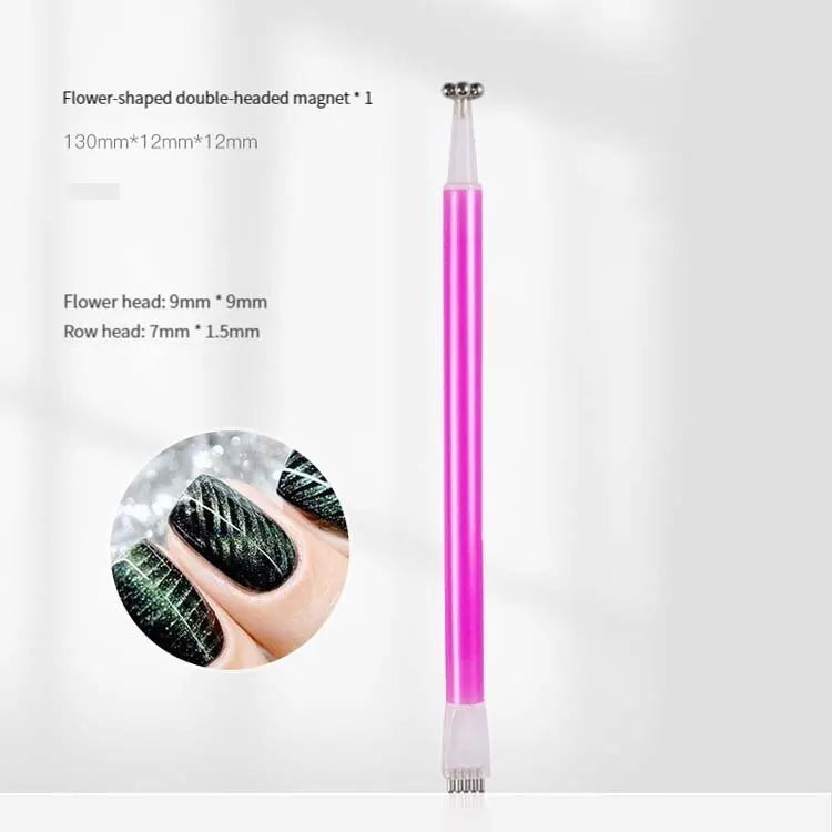 4PCS Magnetic Nail Art Tools - Stone Pattern Gel Magnet Sticks for Nail Enhancement
