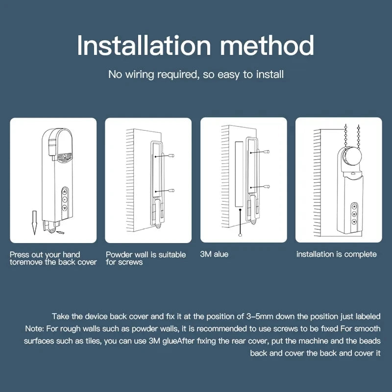 Tuya WiFi Smart Blind Motor – App-Controlled Automatic Roller Shutter & Curtain Opener Driver