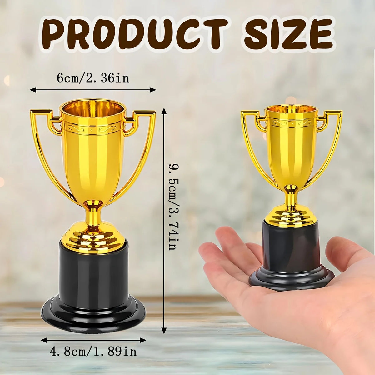 20-Piece Elegant Tower Trophy Awards - Decorative Trophies for Corporate Events, School Competitions, Celebrations, and Gifts