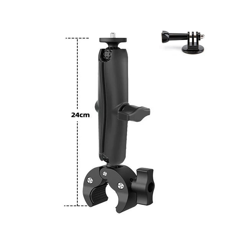 Camera Super Clamp Mount β Bike & Motorcycle Handlebar Bracket Holder for GoPro Hero 13/12/11, Insta360 X3/X4 & DJI Action Camera Accessories