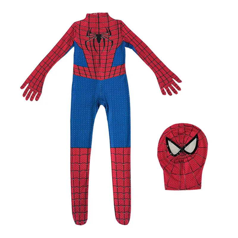 2025 Spiderman Cosplay Costume β Miles Morales Superhero Zentai Jumpsuit for Boys & Girls, Halloween & Carnival