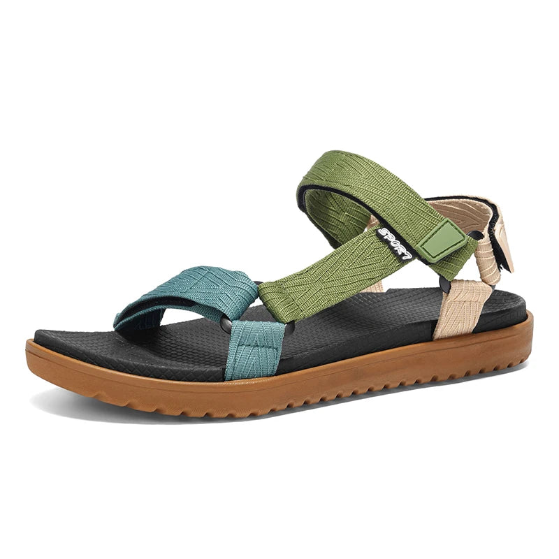 2026 Men’s Lightweight Summer Sandals – Breathable Anti-Slip Outdoor Beach Shoes | Soft Flat Sole Open-Toe Walking Casual Sandals