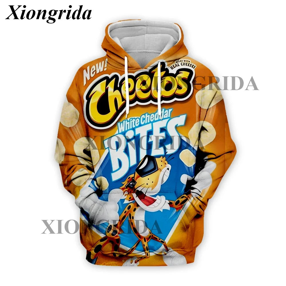 Novelty Hot Cheetos 3D Printed Hoodie β Unisex Harajuku Sweatshirt Pullover S-5XL