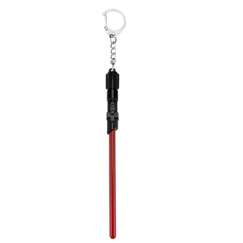 Star Wars Spaceship & Lightsaber Keychain – Metal Pendant Keyring, Cosplay Jewelry Gift for Men