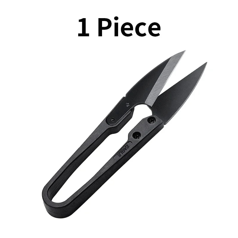 WUTA Antirust Thread Scissors – Professional Tailor U-Shaped Metal Blade Cutter for Sewing & DIY Needlework